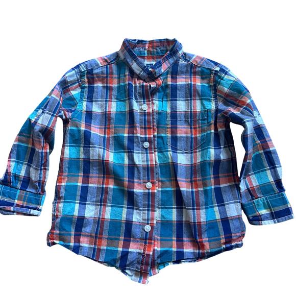 Janie and Jack Madras Plaid Shirt - 18-24 Months - Picture 3 of 6